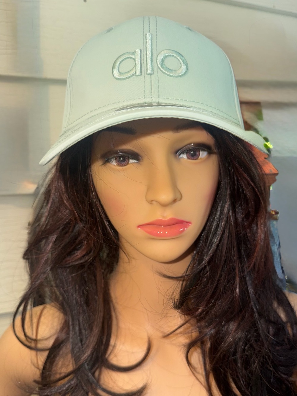 ALO Yoga Off Duty Light Green Logo Baseball Cap